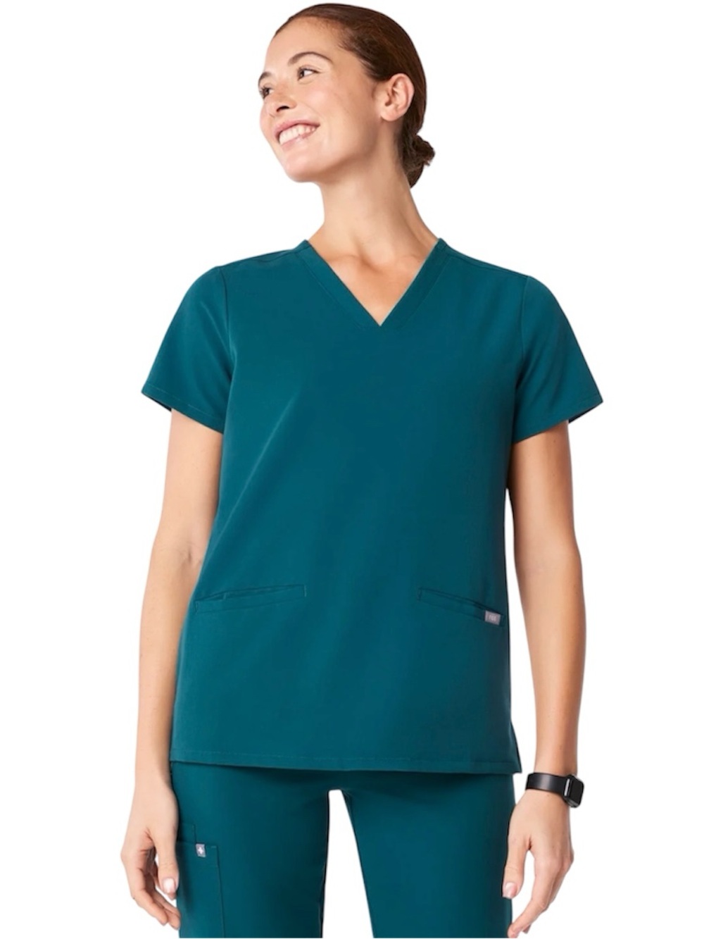 Figs Casma Scrub Top Teal XL Medical Dental